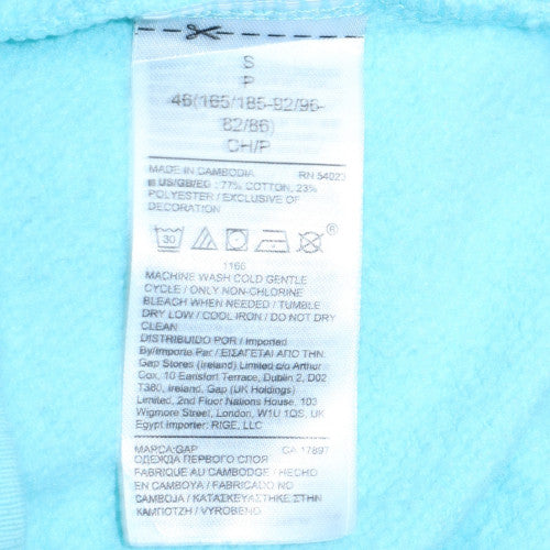 GAP Men's Blue Logo Pullover Sweatshirt Size S Crew Neck