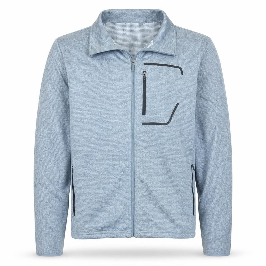 Columbia Men's Blue Polyester Full Zip Track Jacket Size L