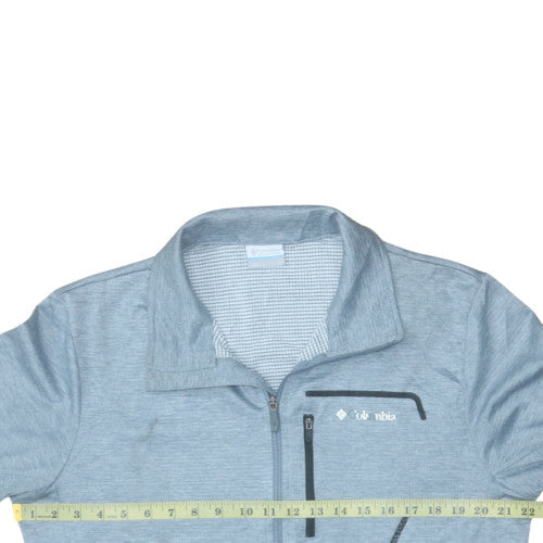 Columbia Men's Blue Polyester Full Zip Track Jacket Size L