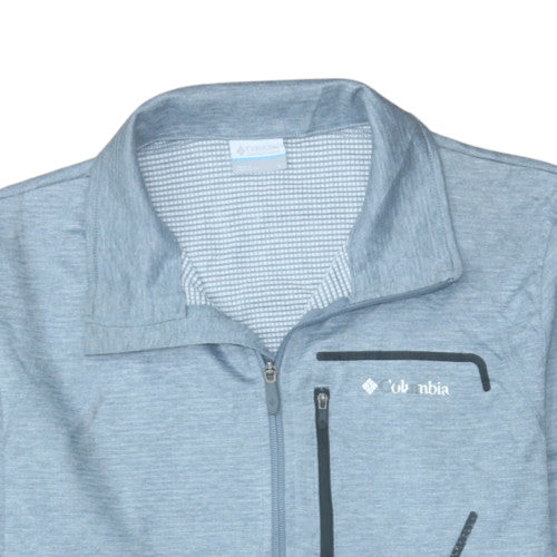 Columbia Men's Blue Polyester Full Zip Track Jacket Size L