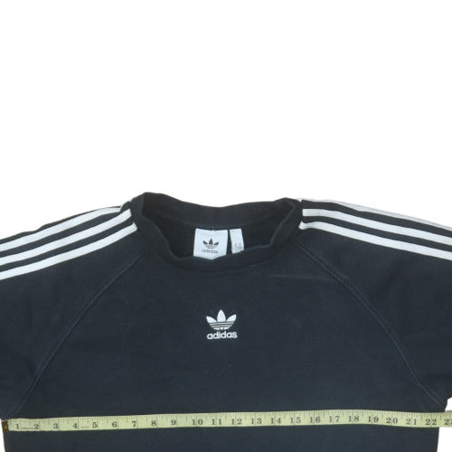 Adidas Men's Black Crew Neck Pullover Sweatshirt Size M