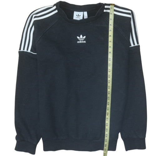 Adidas Men's Black Crew Neck Pullover Sweatshirt Size M