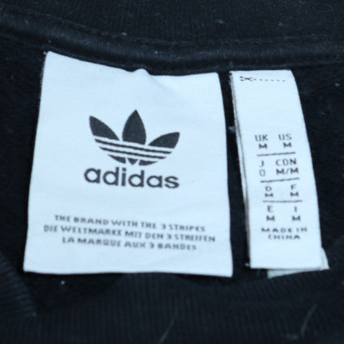 Adidas Men's Black Crew Neck Pullover Sweatshirt Size M