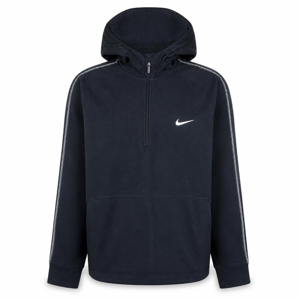 Nike Men's Black Dri-FIT 1/2 Zip Athletic Hoodie Size M