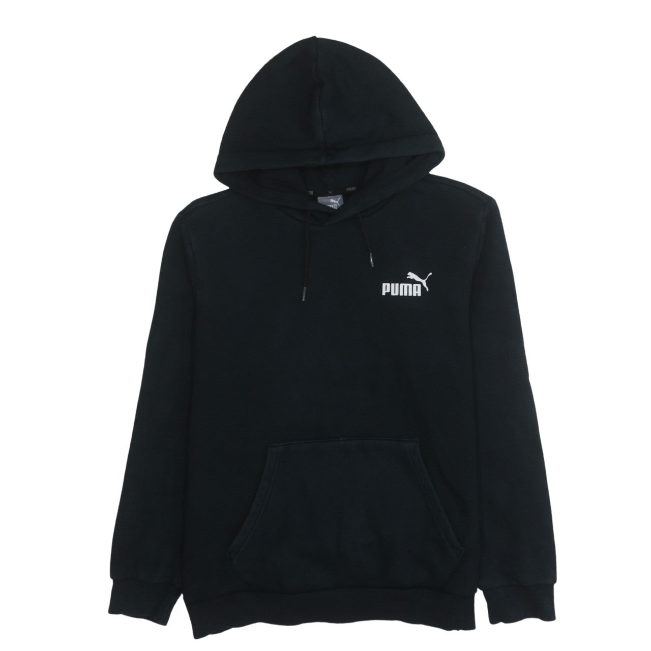 Puma Men's Black Pullover Hoodie Size S Regular Fit Fleece