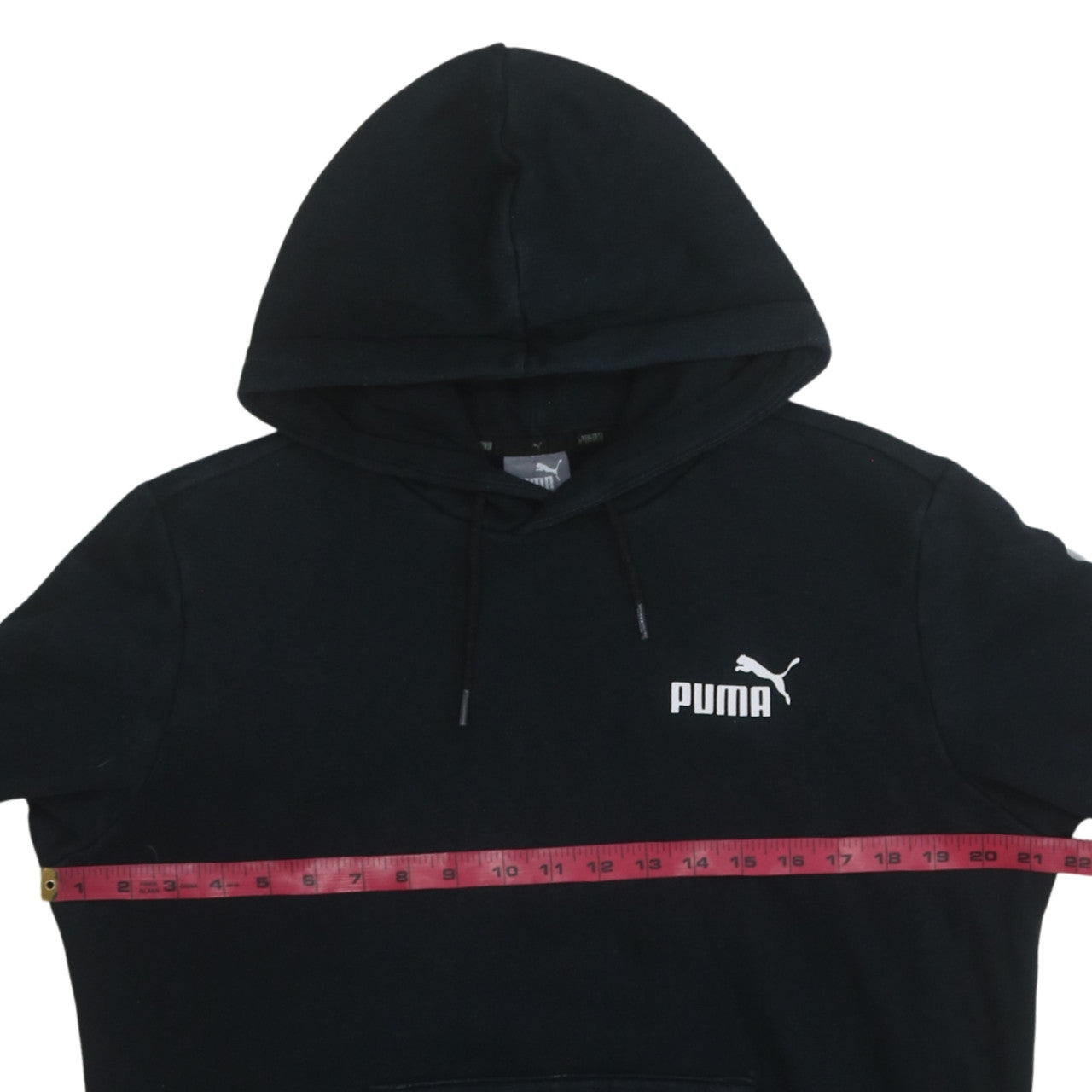 Puma Men's Black Pullover Hoodie Size S Regular Fit Fleece