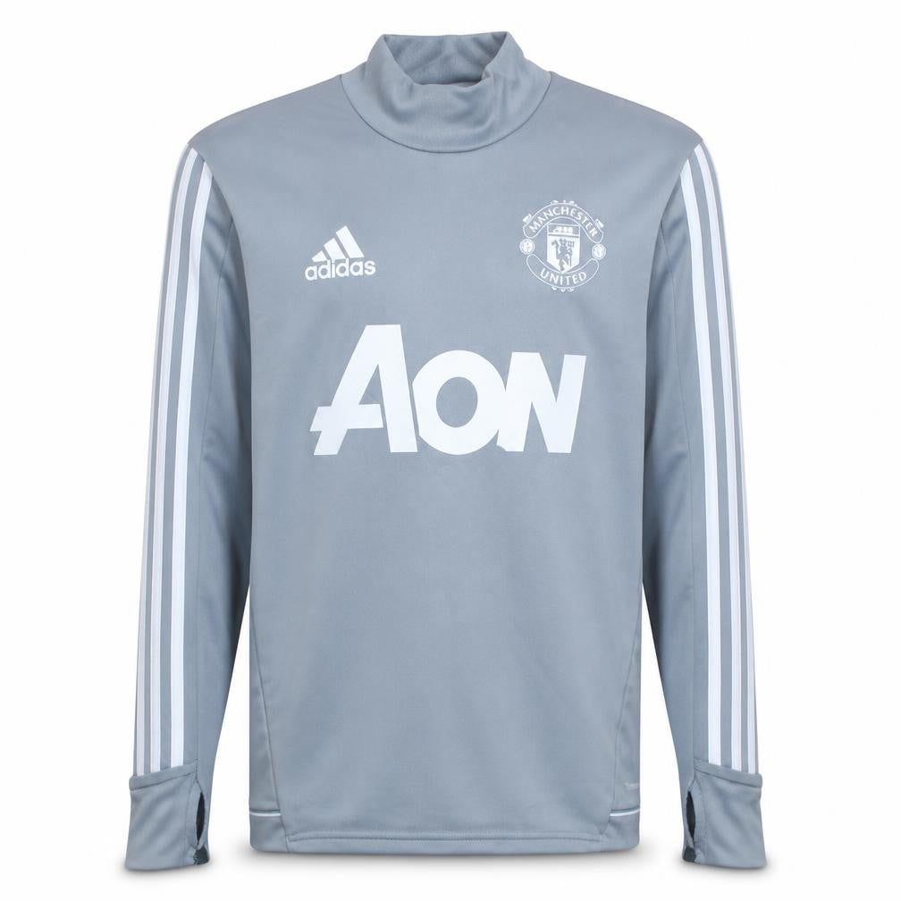 Adidas Boys Grey Manchester United Pullover Training Sweatshirt 13-14 Years