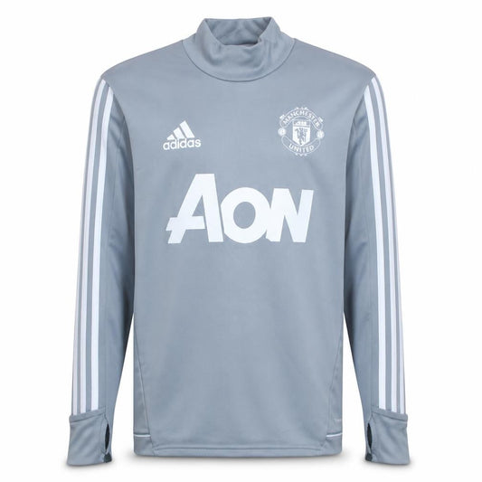 Adidas Boys Grey Manchester United Pullover Training Sweatshirt 13-14 Years