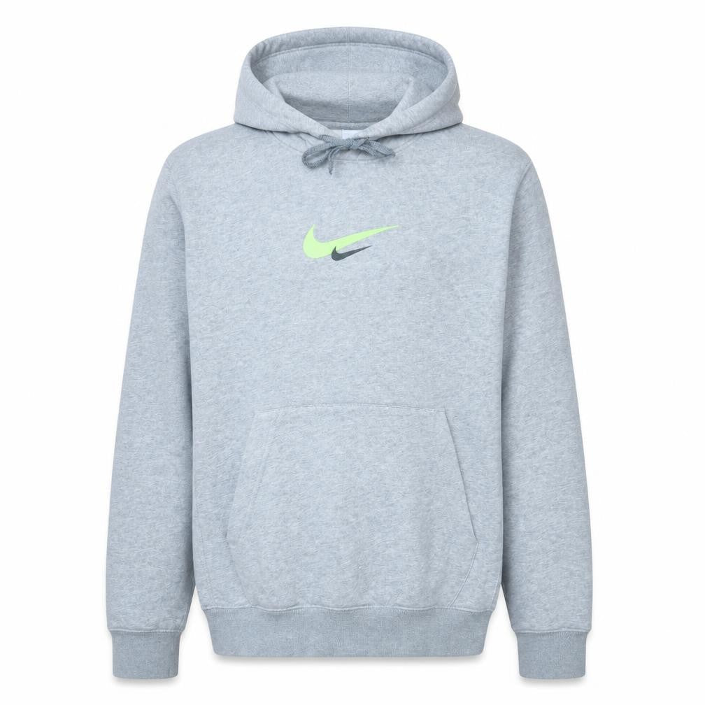Nike Men's Grey XS Pullover Hoodie with Logo Print