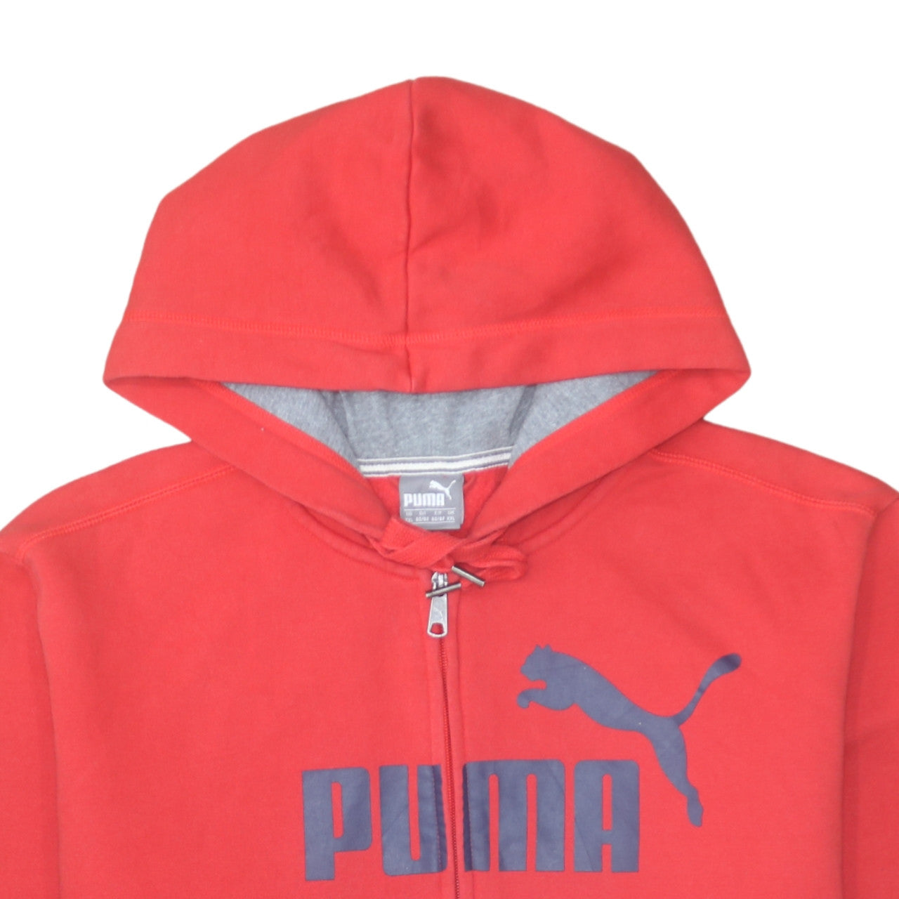 Puma Mens Red Full Zip Hoodie XXL Cotton Blend Casual Sportswear