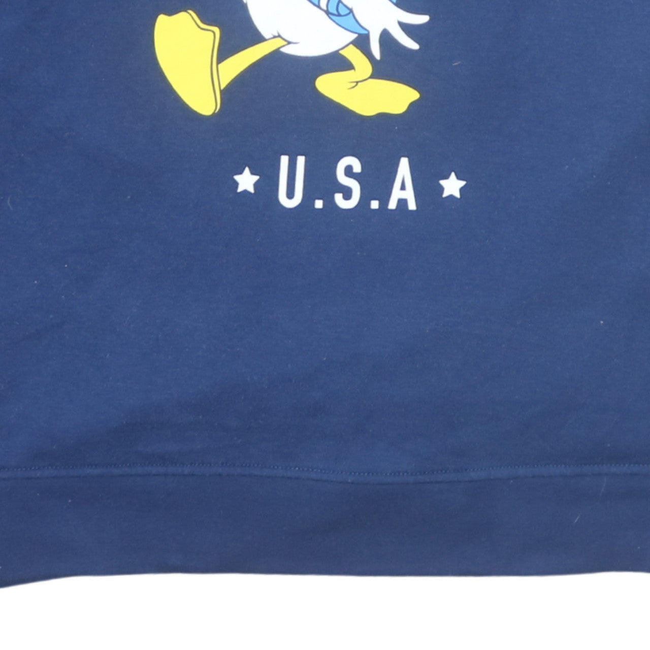 Disney Women's Navy Blue New York Donald Duck Sweatshirt XL
