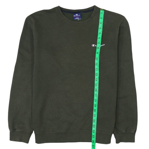 Champion Men's Green Large Crew Neck Pullover Sweatshirt