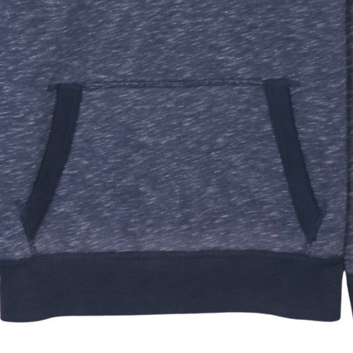 Hollister Men Blue Pullover Hoodie M Fleece Logo Sweatshirt