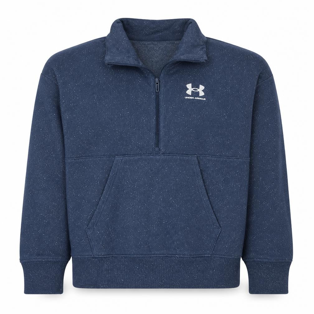 Under Armour Mens Blue 1/4 Zip Fleece Sweatshirt Size M