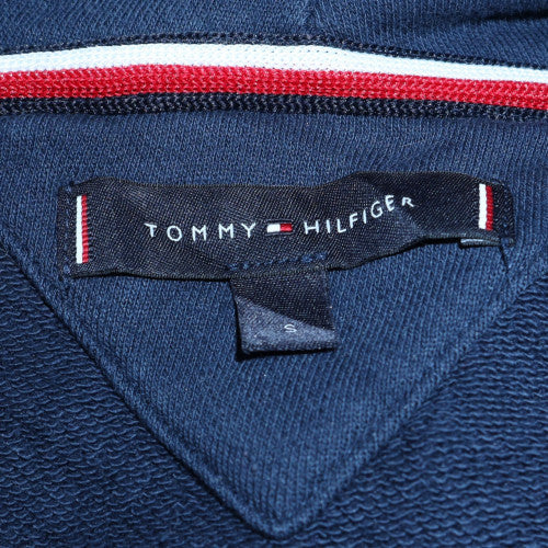 Tommy Hilfiger Men's Blue Full Zip Hoodie Size S Cotton Blend