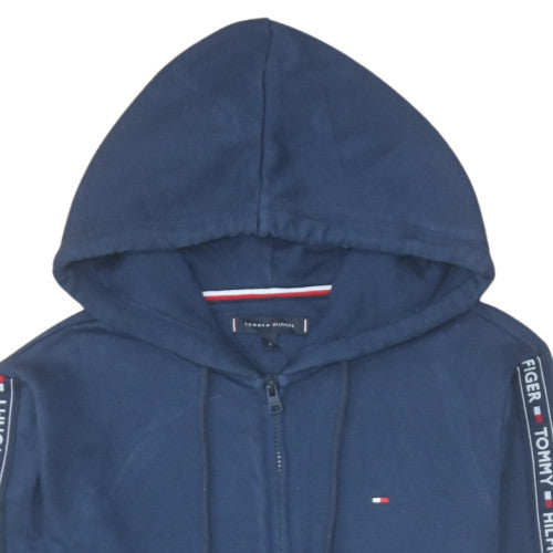 Tommy Hilfiger Men's Blue Full Zip Hoodie Size S Cotton Blend