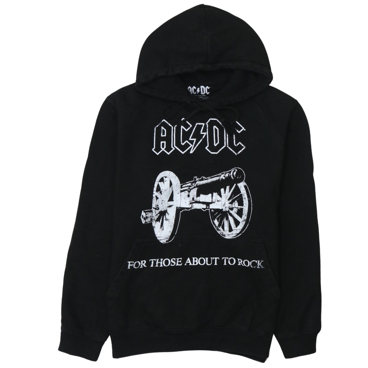 AC/DC Men's Black Pullover Hoodie S Regular Rock Graphic Fleece