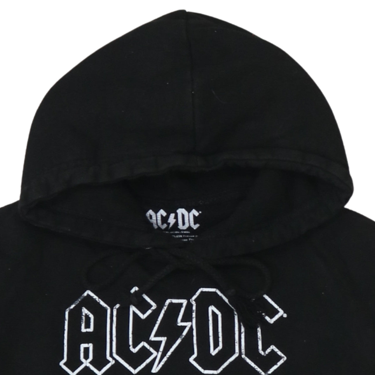 AC/DC Men's Black Pullover Hoodie S Regular Rock Graphic Fleece