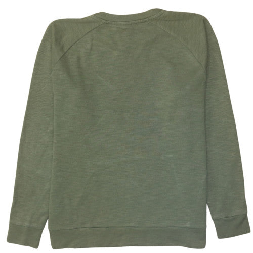 Nike Men's Green Crew Neck Pullover Sweatshirt L Regular Fit