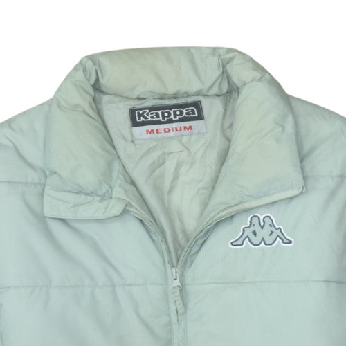 Kappa Men's Light Blue Puffer Jacket Medium Polyester Polyamide Warm Casual