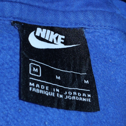Nike Men's Blue Pullover Hoodie Medium Regular Fit Fleece