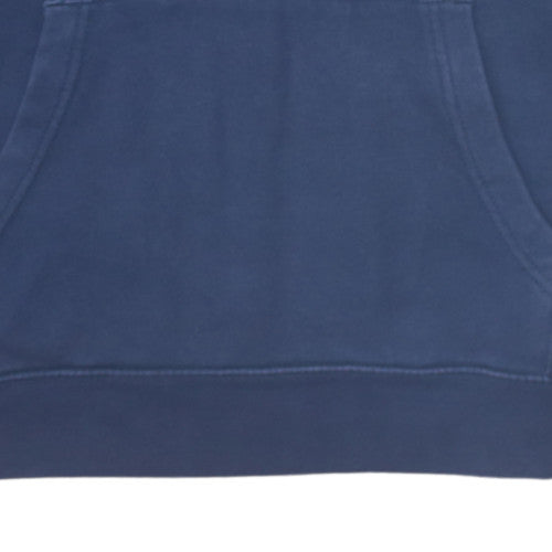 GAP Men's Blue Pullover Hoodie M Logo Fleece Sweatshirt