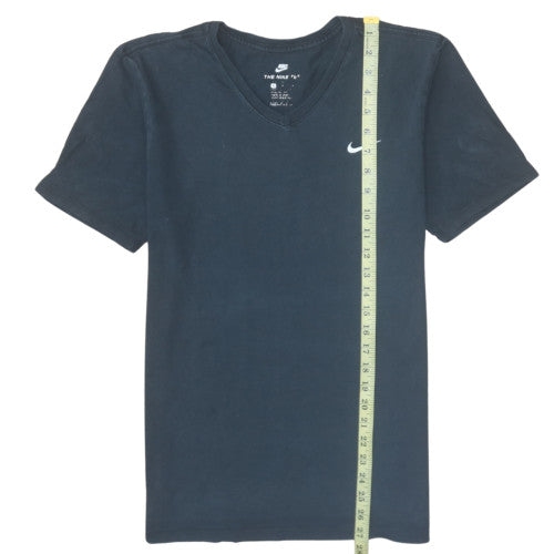 Nike Men's Black V-Neck Short Sleeve Classic Cotton T-Shirt M