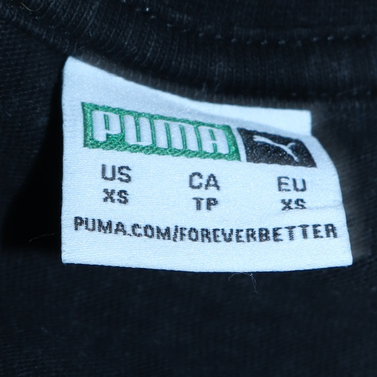 Puma Men's Black XS Crew Neck Short Sleeve Cotton T-Shirt
