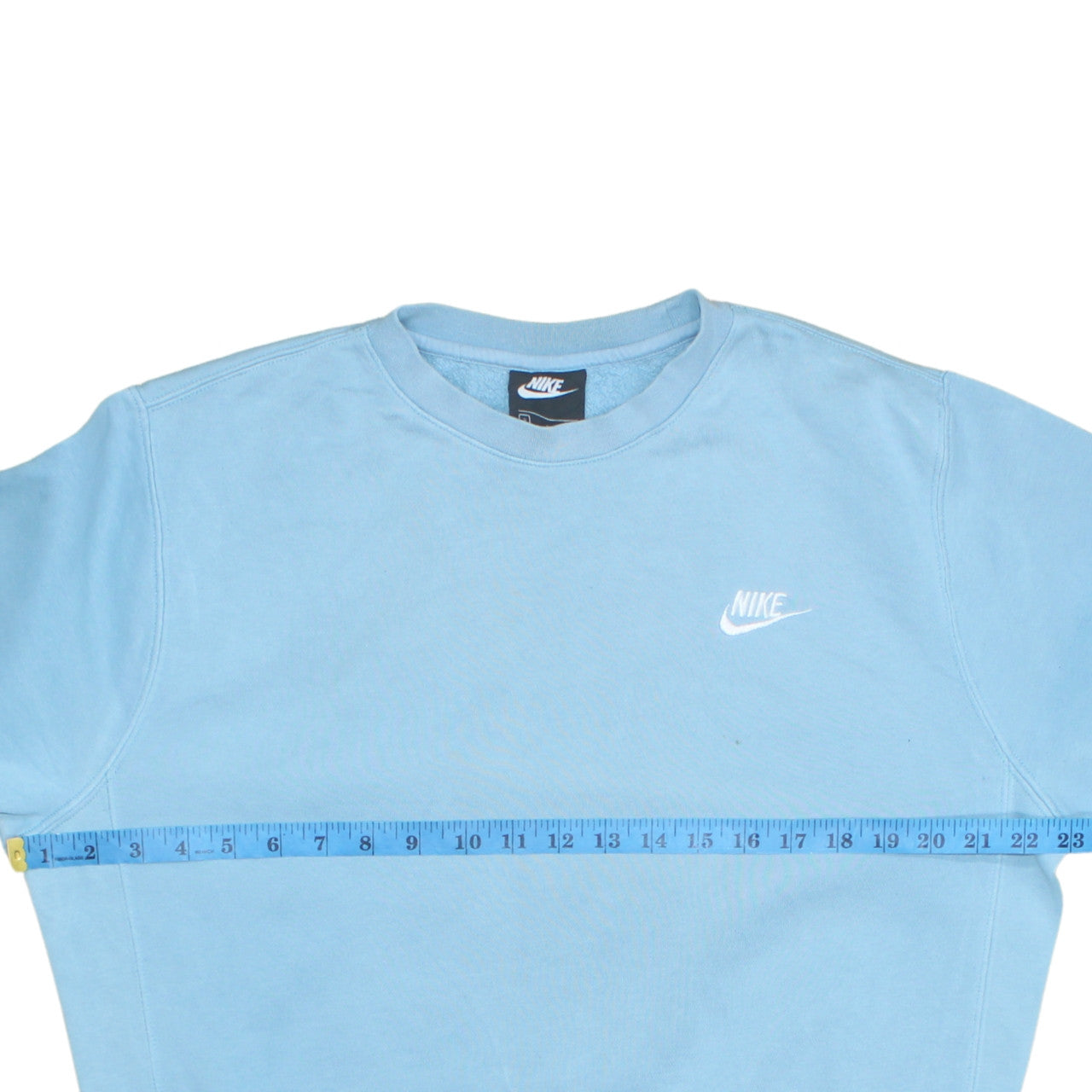 Nike Men Blue Crew Neck Pullover Sweatshirt S Regular Fit