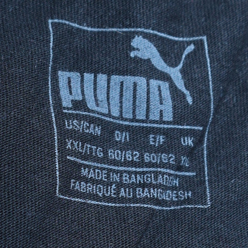 Puma Men's Black Crew Neck Short Sleeve Logo T-Shirt XXL