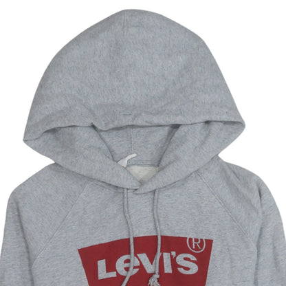 Levi's Men's Grey Logo Pullover Hoodie Size M Classic Fleece