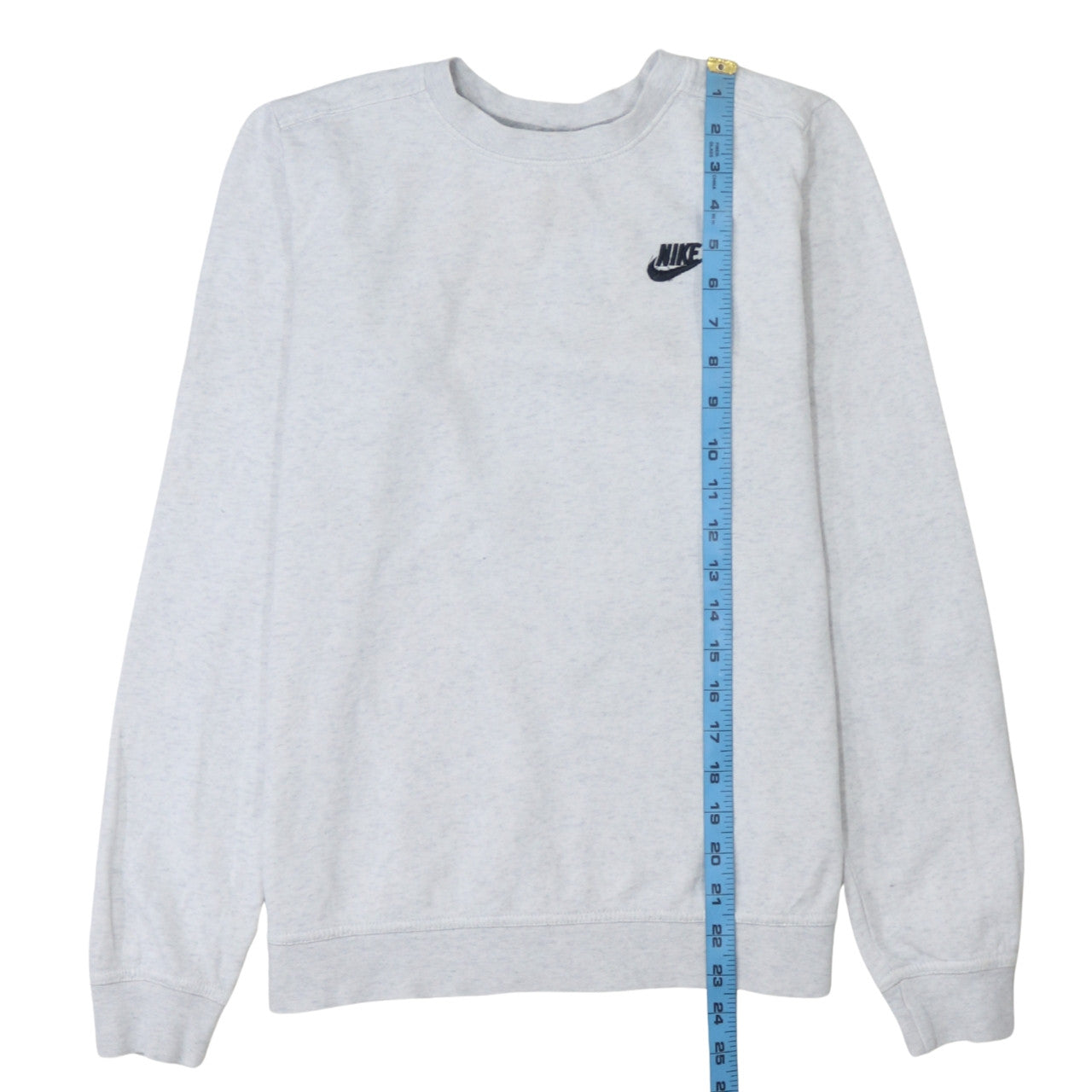 Nike Men's Grey Crew Neck Pullover Sweatshirt Size S