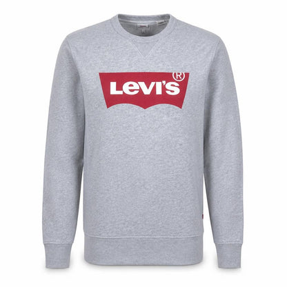Levi's Mens Grey Logo Crew Neck Pullover Sweatshirt Size S