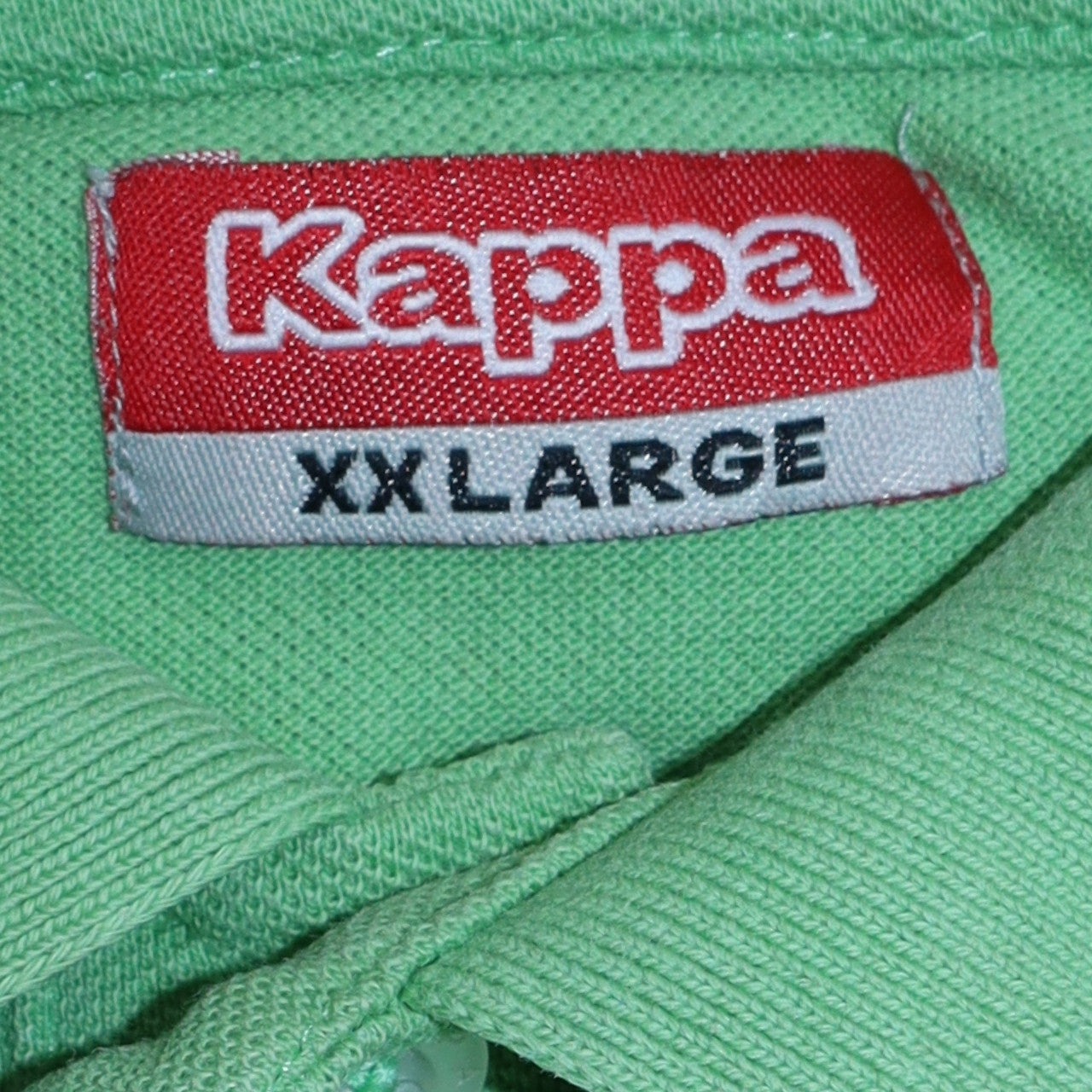 Kappa Men's Green 2XL Polo Shirt Embroidered Logo Casual