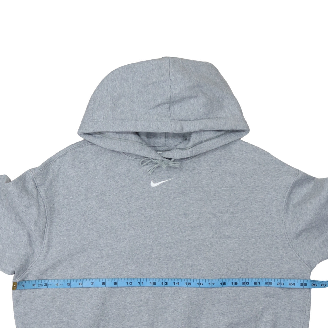 Nike Men's Grey Pullover Hoodie M Regular Fit Fleece Sweatshirt
