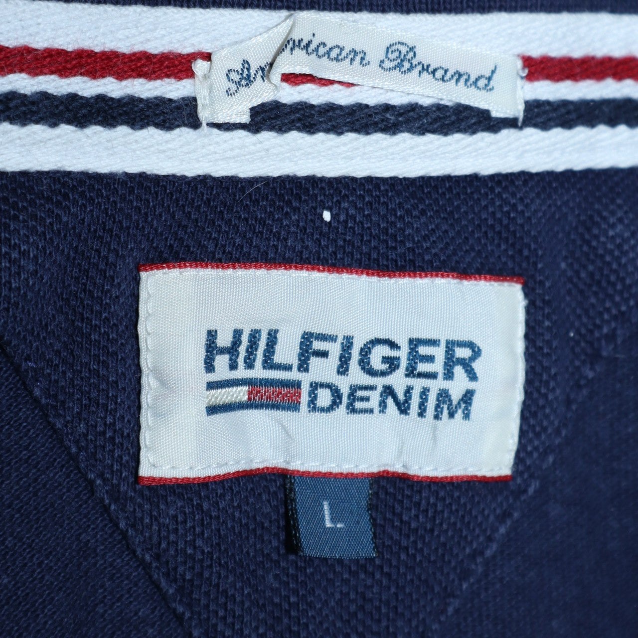 Tommy Hilfiger Denim Men's Blue Polo Shirt Size L Classic Fit