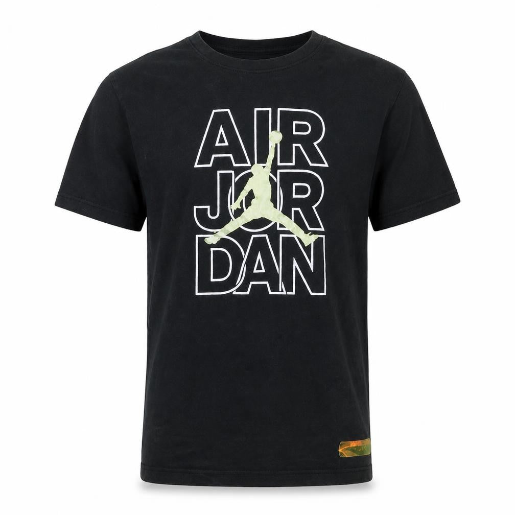 Jordan Boys Black Air Jordan Graphic Short Sleeve T-Shirt L 12-13 Yrs