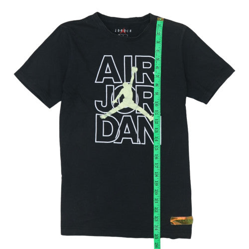 Jordan Boys Black Air Jordan Graphic Short Sleeve T-Shirt L 12-13 Yrs