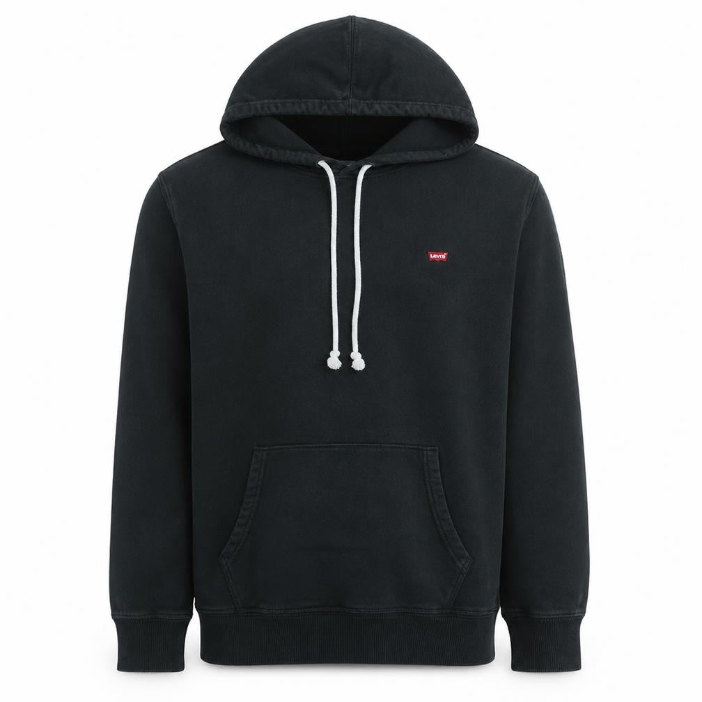 Levi's Men's Black Pullover Hoodie M Regular Fit Fleece