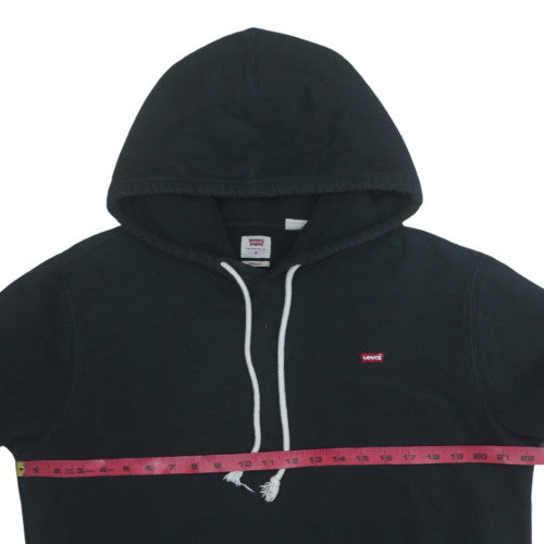 Levi's Men's Black Pullover Hoodie M Regular Fit Fleece