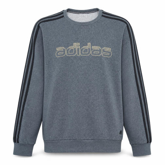 Adidas Men’s Grey Crew Neck Pullover Sweatshirt Size S