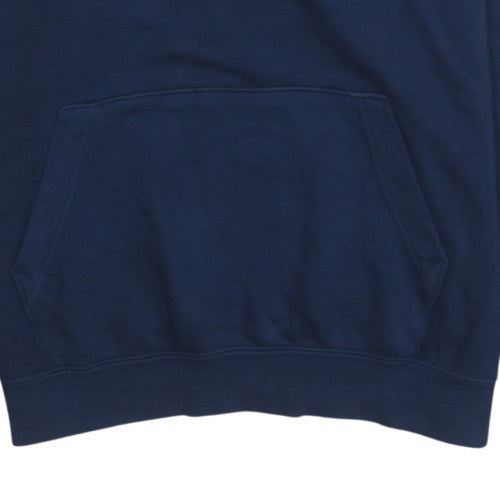 Nike Women's Navy Blue Pullover Hoodie Medium Swoosh Logo