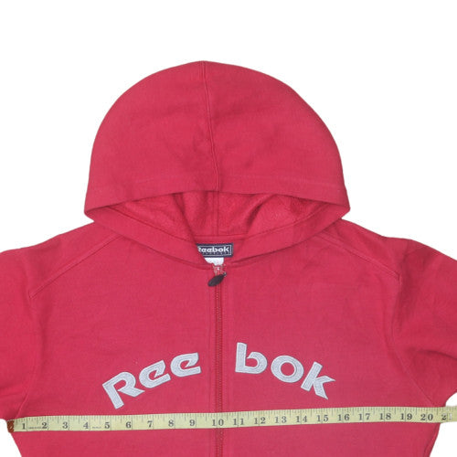 Reebok Essentials Men's Red Full Zip Hoodie Size 2XL Cotton Blend