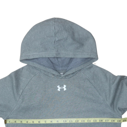 Under Armour Teens Grey Pullover Hoodie L Fleece Sportswear