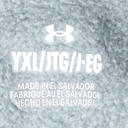 Under Armour Teens Grey Pullover Hoodie L Fleece Sportswear
