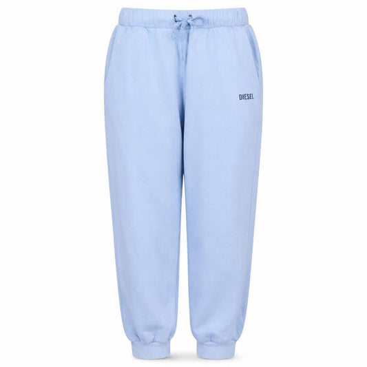 Diesel Women’s Blue Jogger Fleece Sweatpants Size M Elastic Waist