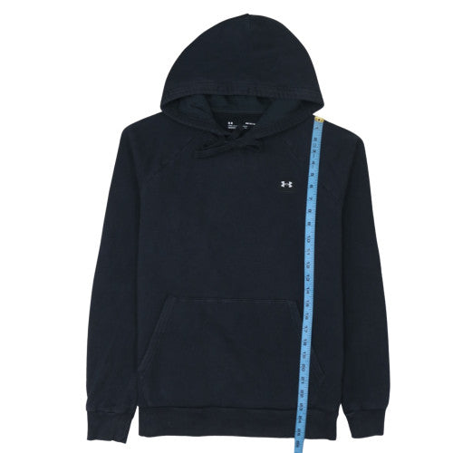 Under Armour Men's Black Pullover Hoodie Small Relaxed Fit Fleece