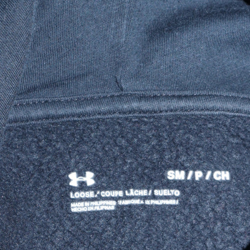 Under Armour Men's Black Pullover Hoodie Small Relaxed Fit Fleece