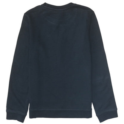 Brand and care label for Nike girls’ black xl fleece crew neck pullover sweatshirt