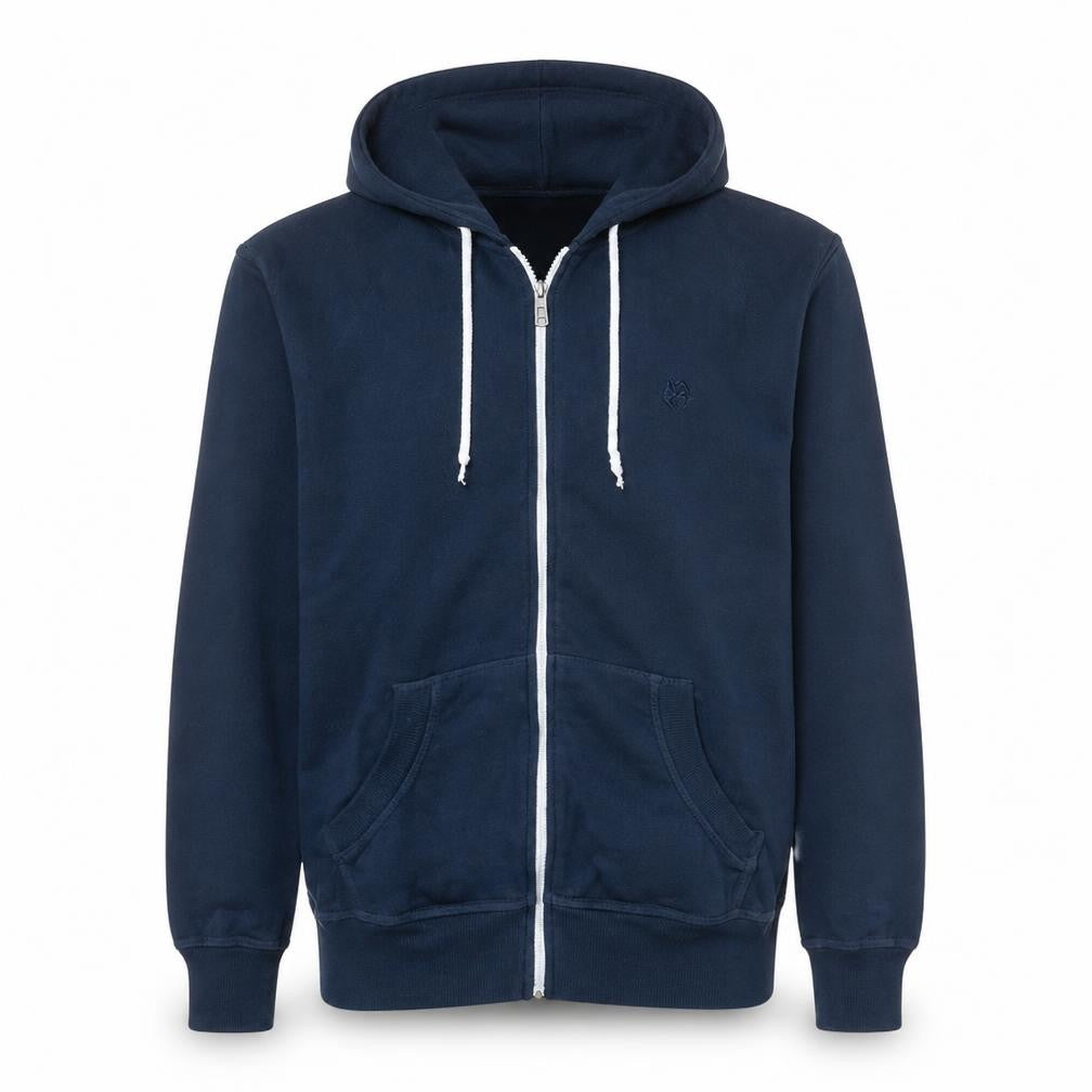 Lee Cooper Men's Blue Full Zip Hoodie Size M Regular Fit